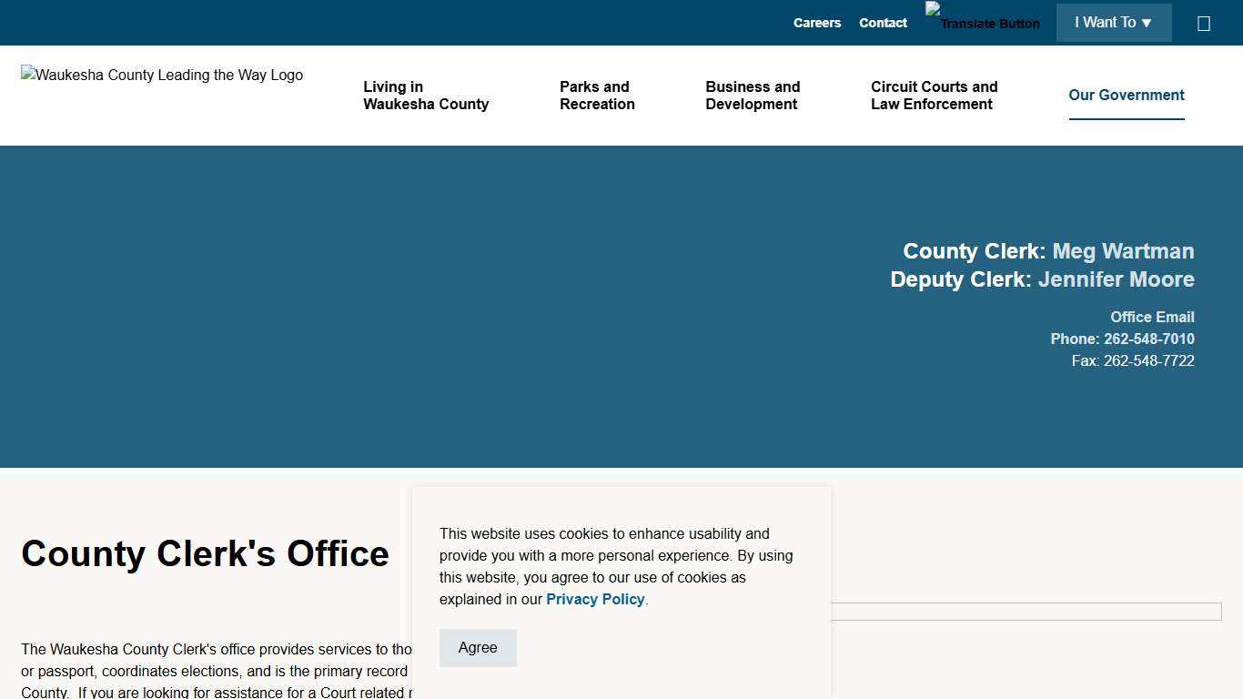 County Clerk's Office Waukesha County